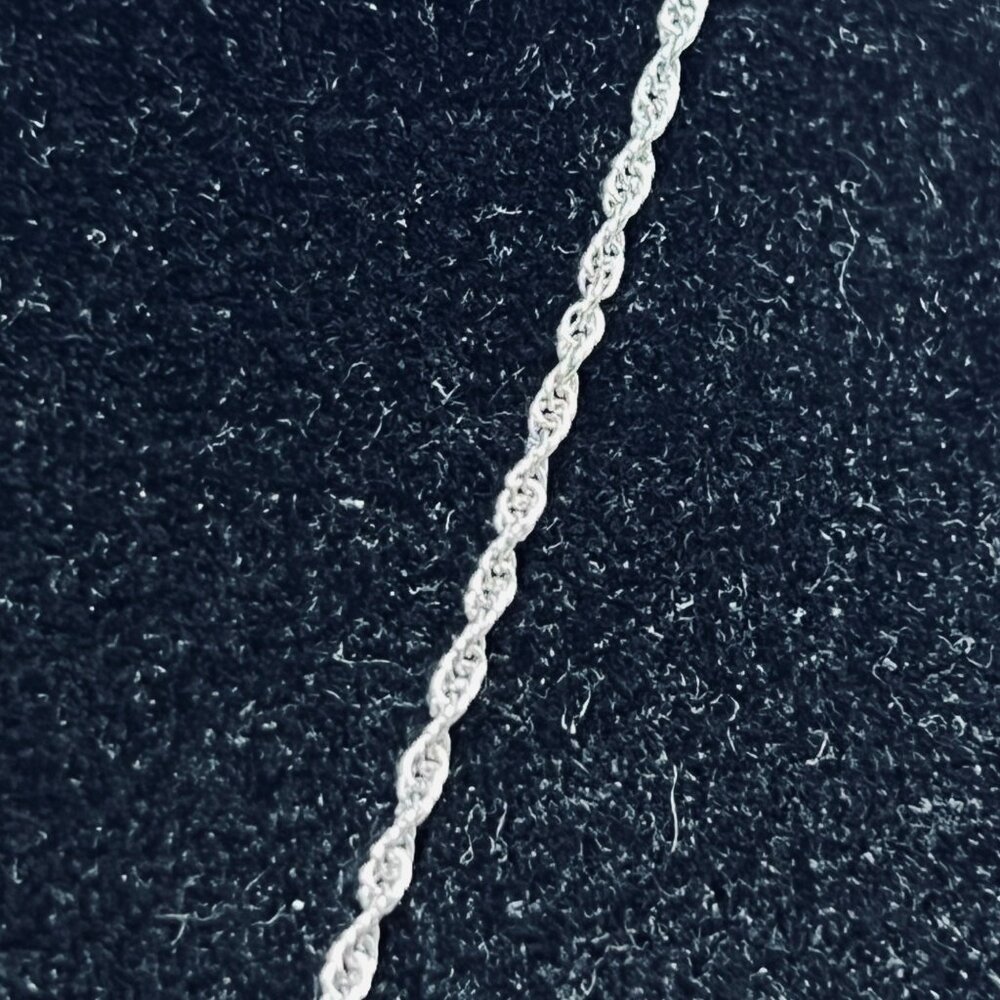 Nina Ricci Silver Tone, Blue & Clear Rhinestone Necklace & 2 Pair Earrings (5570 - Picture 5 of 8